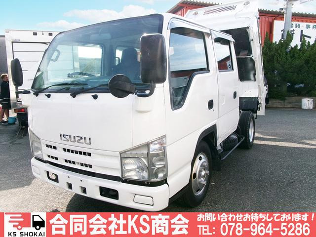 エルフ  ダブルキャブダンプ 6人乗り 車検付
