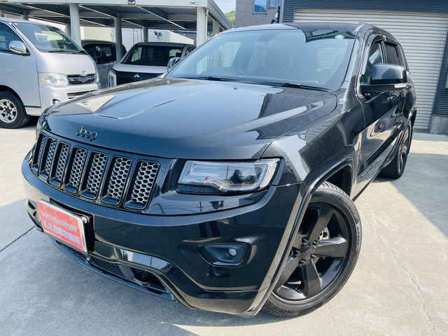 グランドチェロキー アルティテュード 4WD 半革スエードシート Jeepブラックエ
