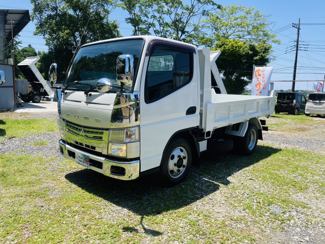 キャンター ダンプ 1年車検付・3t・ICターボ・強化-低床