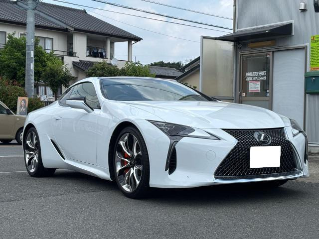 LC 500 Sパッケージ 赤ハーフレザーシート、メーカー純正ナビ