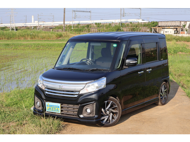 スペーシアカスタム XS ターボ 4WD 8インチフルセグSDナビ ワンオーナー