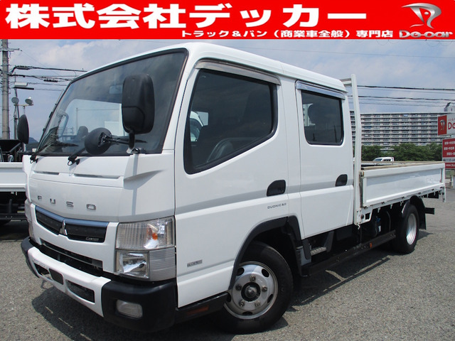 キャンター 3.0 ワイド ロング 全低床 ディーゼル 2トン Wキャブ AT リアヒーター