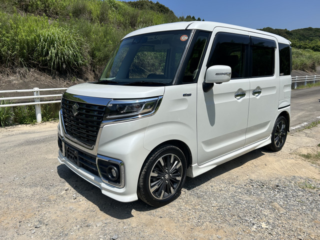 スペーシアカスタム ハイブリッド(HYBRID)  XSターボ 全方位モニター、ナビ、TV、お...