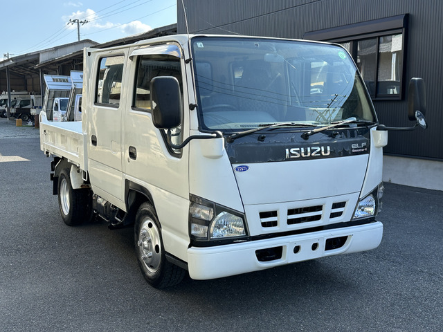 エルフ  ダブルキャブ ダンプ 2t