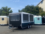 TKKX キッチントレーラー T500 両面開閉扉 牽引免許要