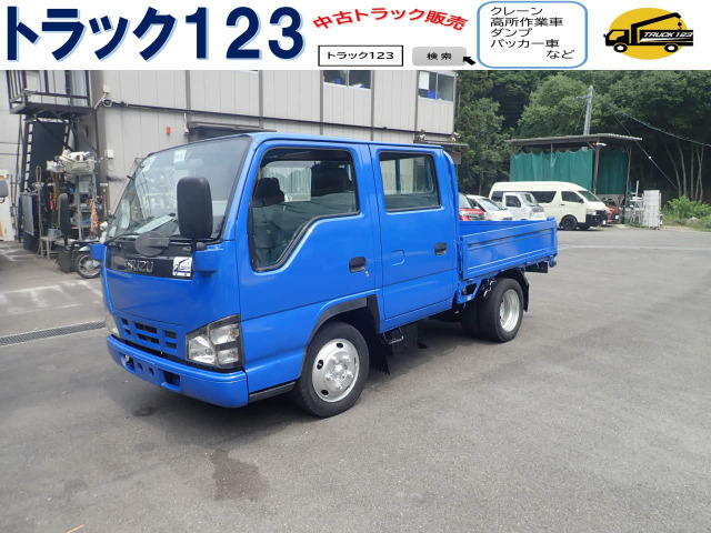エルフ 4.8 低床 ディーゼル 平ボディ Wキャブ 2t 標準 10尺