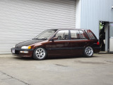 シビックシャトル 1.6 ビーグル 4WD B16B+5MT換装車高調USDM仕様
