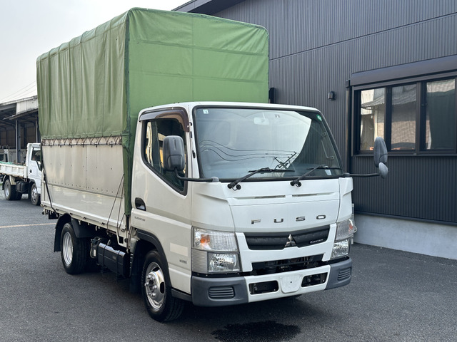 キャンター  平ボディ 幌付 デュオニック