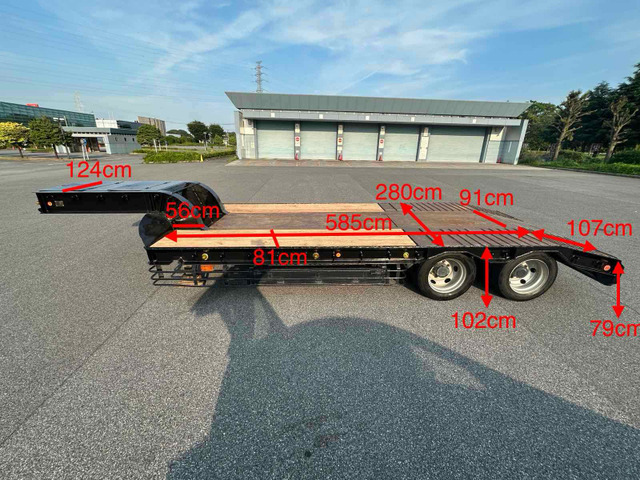 その他 日本 /その他 日本 シングル引き8輪 重機運搬セミトレーラー の