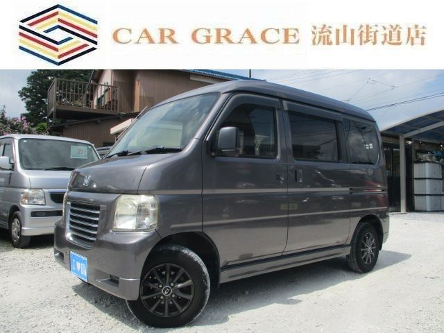 バモスホビオバン プロ 車検整備付 社外12AW Rキャリア付き