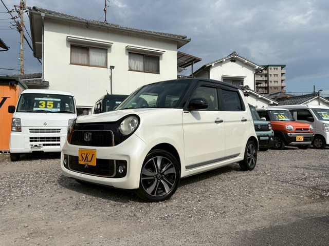 N-ONE プレミアム ツアラー Lパッケージ 2トーンカラースタイル 車検有 本革巻ステア...