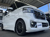 N-BOXカスタム コーディネートスタイル モノトーン 純正8インチナビ RS-R車高調 エアロ