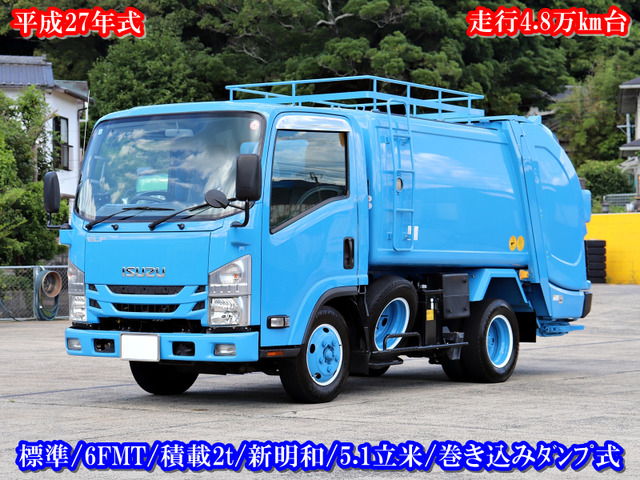 エルフ  2t 塵芥車 巻込み式 5.1立米