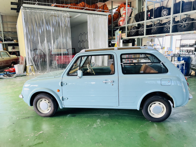 値引きしました。ニッサン パオ 平成２年式 クリーム色 キャンバストップ 日産 パオ 1.0 キャンバストップ の中古車詳細 (103,700km, ブルー