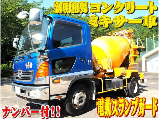 レンジャー ミキサー車 生コン ミキサー車 電動スランプガード付