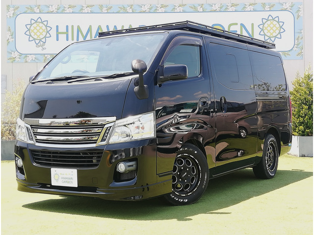 NV350キャラバン2.0 ライダー プレミアムGX ロング ブラックライン純正ナビ/地デジ/両側/小窓付/AW