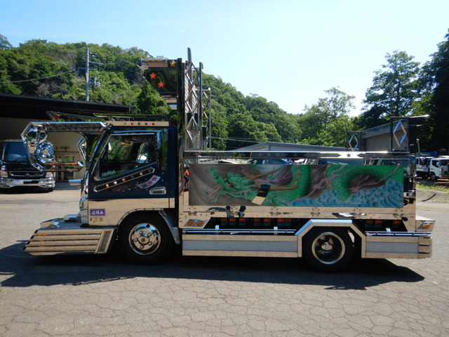 三菱ふそう キャンター デコトラ マニ割 平ボディ 5速MT の中古車詳細