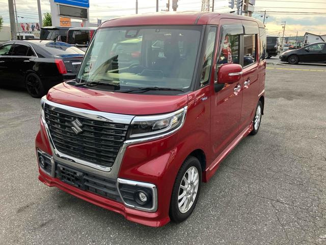 スペーシアカスタム ハイブリッド(HYBRID)  XSターボ ETC 両側電動スライドドア ナビ TV