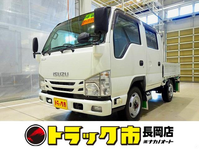 エルフ 3.0 ダブルキャブ フルフラットロー ディーゼル 4WD 1.15t Sタイヤ Wキャブ