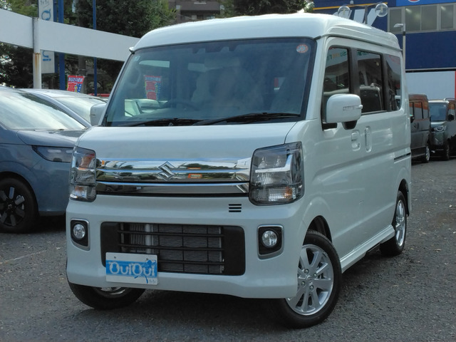 エブリイワゴン PZターボスペシャル ハイルーフ 4WD 7インチDA Bカメラ 清水様商談中