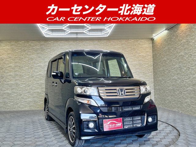 N-BOXカスタム G ターボ パッケージ 4WD 5年保証 スマキー 両側パワスラ ナビ