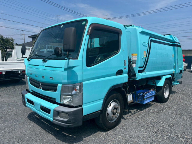 キャンター 塵芥車 プレス式5.9立米極東製連続作動車