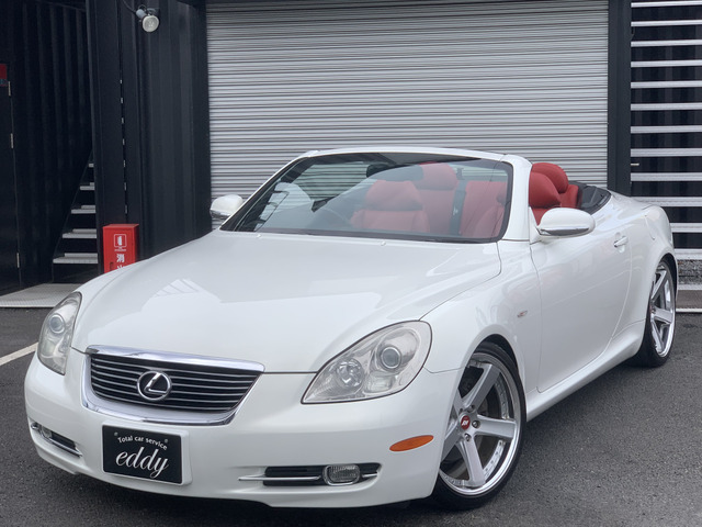 SC430赤革シートWORK19AWRS-R車高調