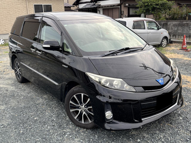 エスティマハイブリッド 2.4 アエラス 4WD アルパインナビ フリップダウンモニター