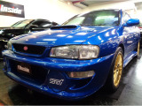 1000台限定車22B仕様エアロ限定色ソニックブルーカラーEJ20BOXERターボエンジン5MT4WDステンマフラーBLITZエアクリCUSCODampersDCCDルーフベンチレータOZアルミTベルト交換済