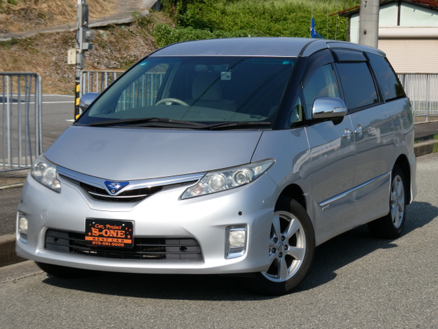 エスティマハイブリッド2.4 G 4WD両側パワースライドドア/パワーバックドア