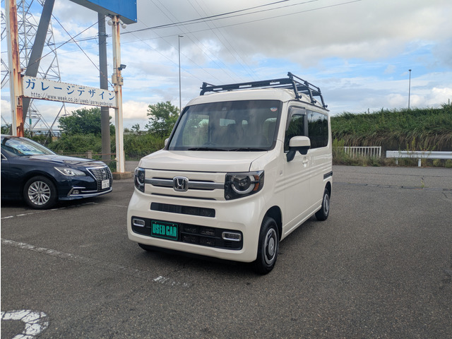 N-VAN +スタイル ファン ターボ ホンダセンシング 4WD 純正SDナビ フルセグ スタッド...