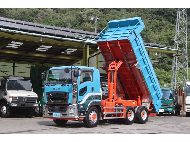 いすゞ ギガ Lゲート10tダンプ の中古車詳細 (444,000km, ブルー, 岡山