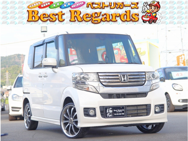 N-BOXカスタムG SSパッケージ 4WD車検整備付 9.9Mキロ 両側電動Rドア