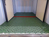 荷台内寸:303×166×165 床FRP製/プラスチックすのこ付 左サイドスライドドア(151cm/82cm) 水抜き穴前1対 荷室灯2個 仕切り扉付(脱着可) ±30度設定 -10度確認