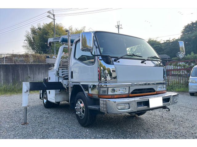 キャンター  レッカー車 クレーン付