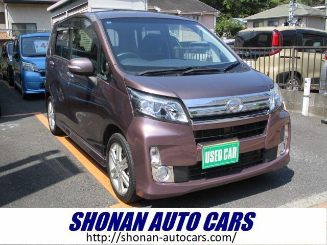 ムーヴカスタム RS ターボ 純正ナビ ワンセグTV アイドリングストップ 禁煙車