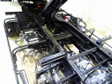 荷台内寸:400×206×38 新明和/SD4-307 ローダーダンプ 手動コボレーン(48cm)/90度ストッパー付 リアアオリピン差し加工4個 前立てプロテクター左右はしご/作業灯1個