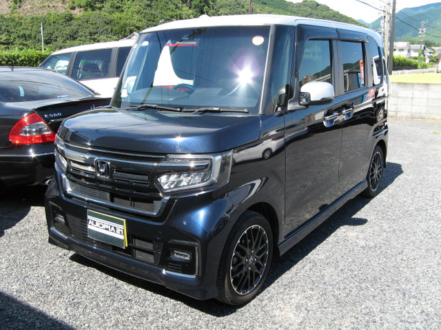 N-BOXカスタム L ターボ コーディネートスタイル レザーシート 8インチナビ前後ドラレコ