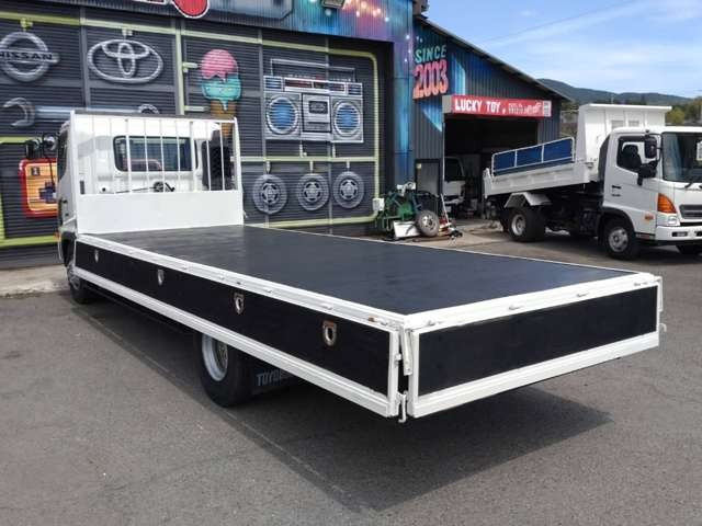 4トン平ボデー標準　中古車両からの取り外し　再塗装品 H19 三菱ふそう ベストワンファイター 造り平ボデー ユニック車｜中古