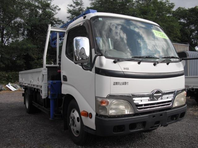 デュトロ  4.0D ロング荷台3.4m タダノ3段クレーンフックイン ラジコン
