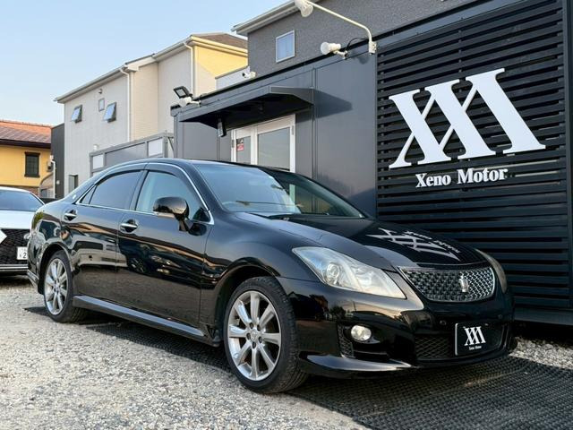 クラウンアスリート2.5 ナビパッケージ2.5アスリート ナビパッケージ 禁煙車 サンルーフ 黒革シート パワーシート