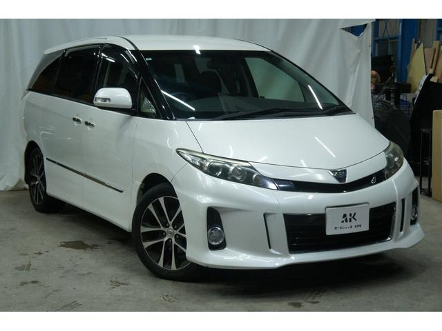 エスティマ2.4 アエラス プレミアム エディションナビ フルセグTV 両側パワー 保証1年