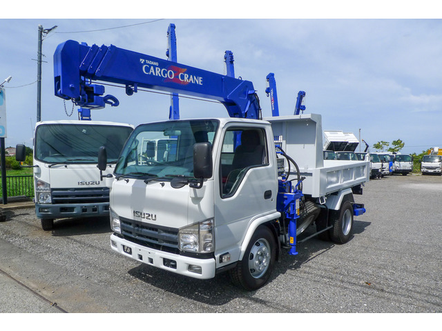 エルフ  セミロング・ZR264段クレーン付ダンプ