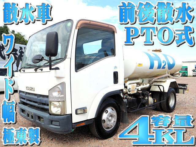 エルフ 極東製 PTO式 散水車 4KL ワイド