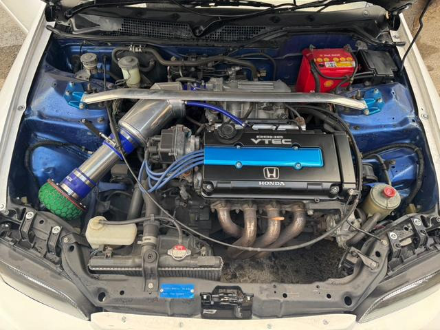 ホンダ シビック EG6 5速 社外エアロ 社外エキマニ エンジンカバー再