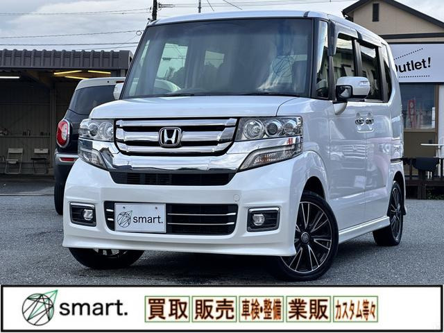 N-BOXカスタム G SSパッケージ 両側パワスラ!SDナビ!フルセグ!Bカメ