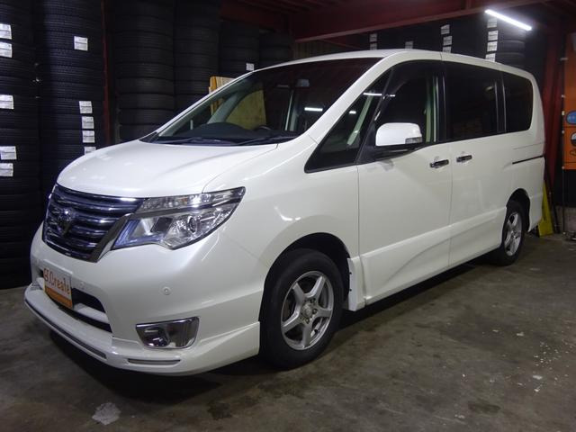 セレナ2.0 ハイウェイスター V エアロモード+Safety アドバンスドセーフティパッケージ 4WD本州仕入 後期型 ナビ TV 両側電動