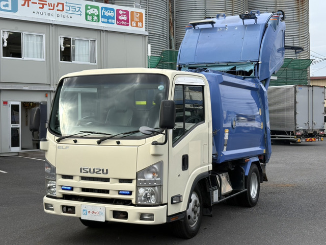 エルフ 塵芥車 4.2立米 極東開発製プレス式パッカー