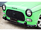 ミラをベースにジーノ仕様にカスタム!ボディーカラーは明るいグリーンとブラックの2トーン塗装です!