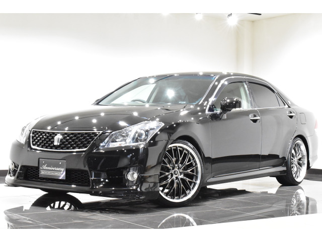 クラウンアスリート2.5後期/黒革/車高調/20AW/エアロ